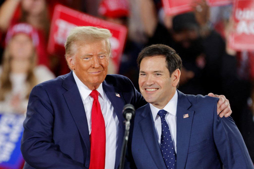 Donald Trump a senátor Marco Rubio. FOTO: Reuters