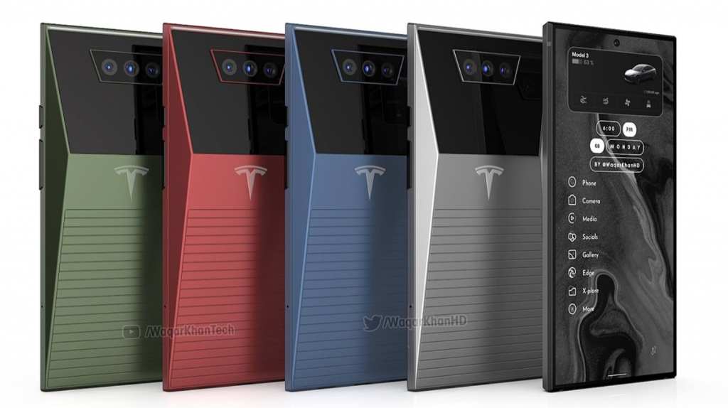 Dizajnový koncept Tesla Cyberphone.