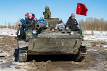 Tank PT-76 sovietskej výroby. FOTO: Profimedia