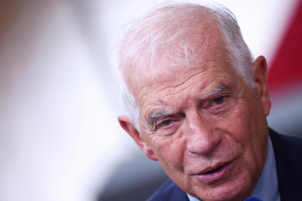 FILE PHOTO: European Union foreign policy chief Josep Borrell attends a European Union leaders summit in Brussels, Belgium October 17, 2024. REUTERS/Johanna Geron/File Photo FOTO: Johanna Geron