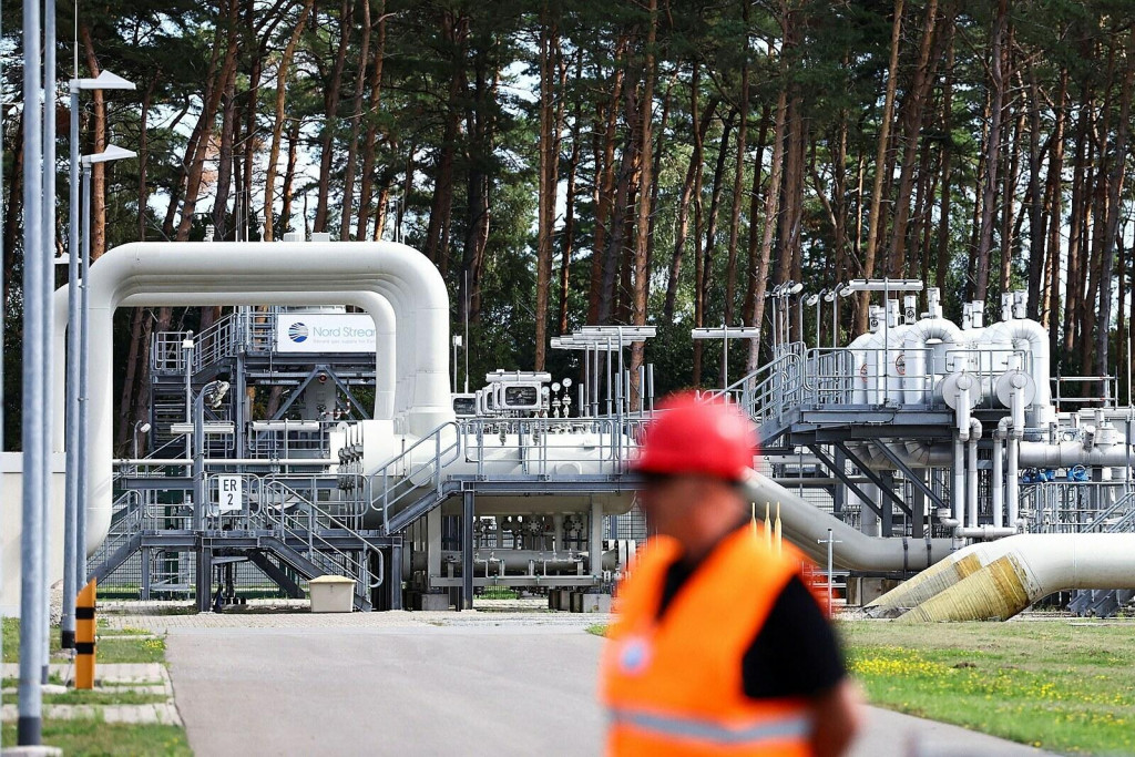 Plynovod Nord Stream 1 v nemeckom Lubmine. FOTO: Reuters