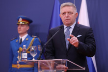 Premiér Robert Fico. FOTO: Reuters