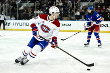 Ľavé krídlo Montreal Canadiens Juraj Slafkovský. FOTO: Reuters