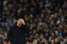 Španielsky futbalový tréner Manchestru City Pep Guardiola. FOTO: Reuters