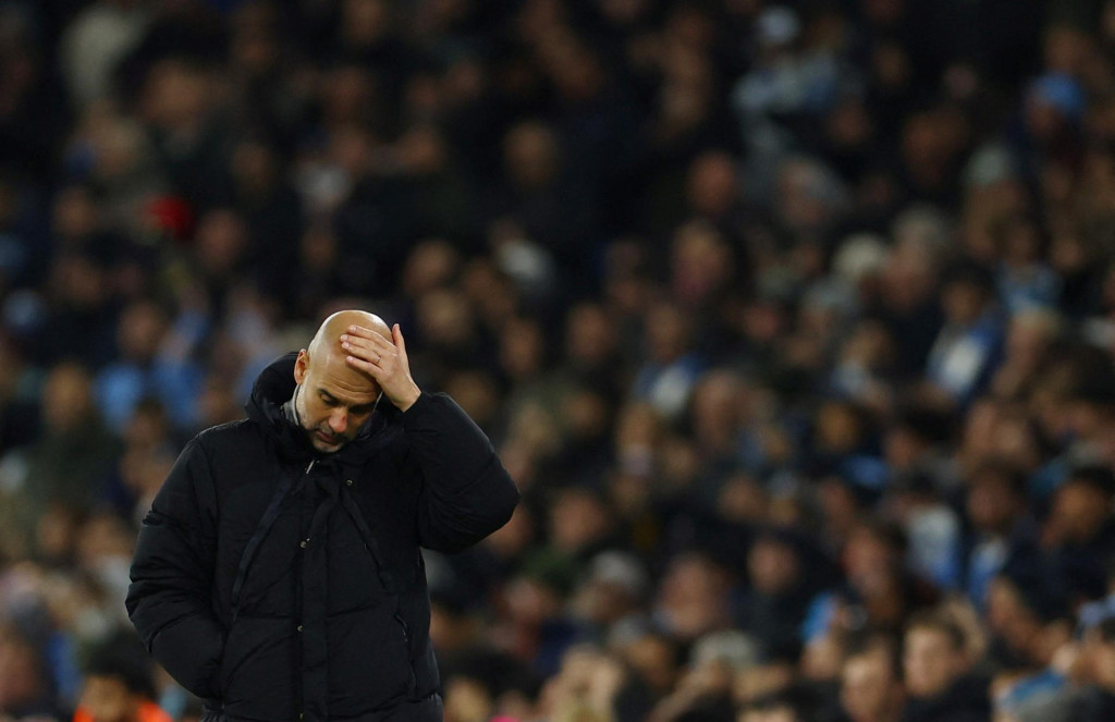 Španielsky futbalový tréner Manchestru City Pep Guardiola. FOTO: Reuters