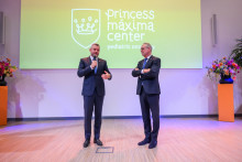 Prezident Peter Pellegrini a riaditeľ nemocnice Centra princeznej Máximy Rob Pieters počas návštevy nemocnice Centra princeznej Máximy v holandskom Ultrechte. FOTO: TASR/Jaroslav Novák