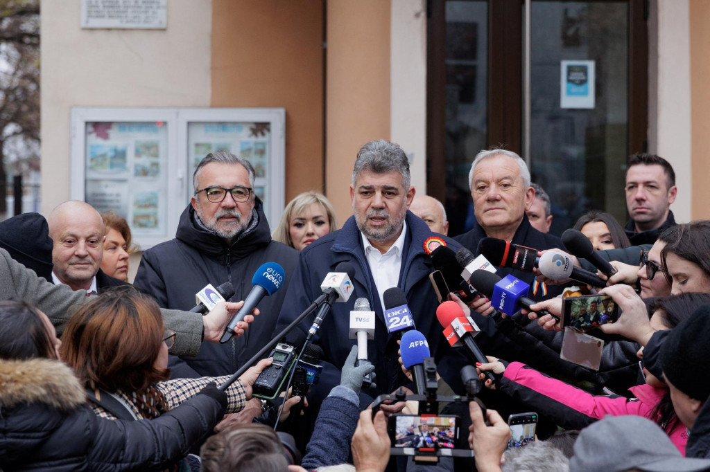 Rumunský premiér a bývalý líder rumunskej ľavicovej Sociálnodemokratickej strany (PSD) Marcel Ciolacu. FOTO: Reuters