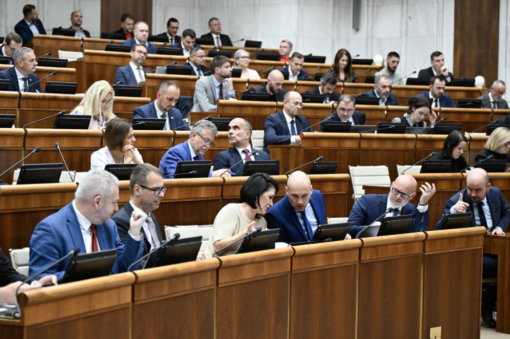 Poslanci N&aacute;rodnej rady. FOTO: TASR/Pavel Neubauer