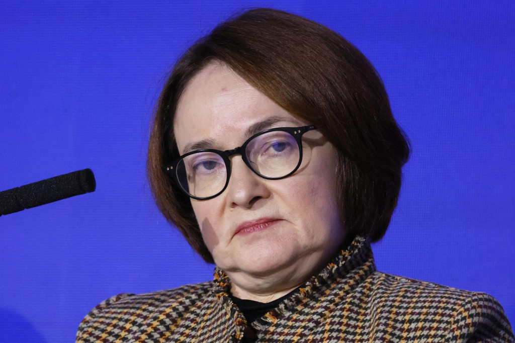 Šéfka ruskej centrálnej banky Elvira Nabiullinová. FOTO: TASR/AP