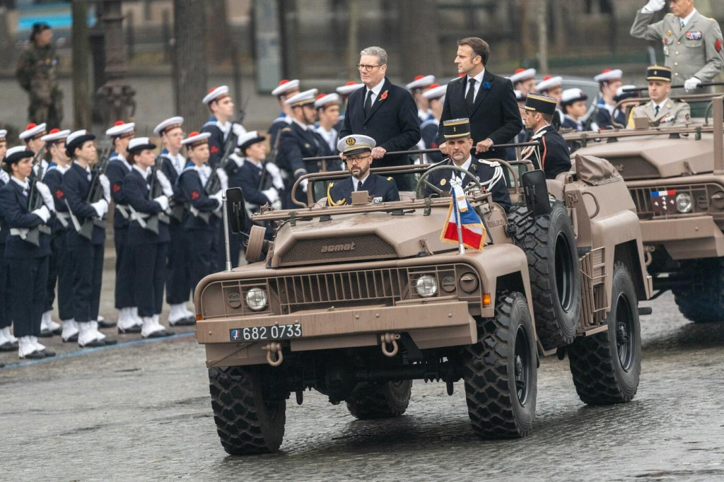 Emmanuel Macron a Keir Starmer. FOTO: Profimedia