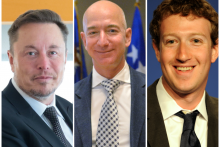 Top 3 najbohatších ľudí sveta: Elon Musk, Jeff Bezos a Mark Zuckerberg.