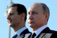 Ruský prezident Vladimir Putin a sýrsky prezident Bašár al-Asad. FOTO: Reuters