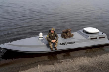 Ukrajinský námorný dron. FOTO: AP