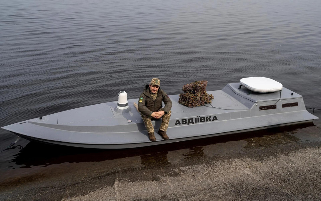 Ukrajinský námorný dron. FOTO: AP