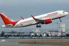 Lietadlo leteckej spoločnosti Air India. FOTO: Reuters