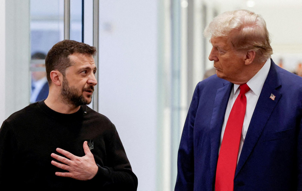 Zvolený americký prezident Donald Trump a ukrajinský prezident Volodymyr Zelenskyj. FOTO: Reuters