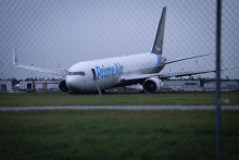 Lietadlo Boeing 767-338 spoločnosti Amazon Prime Air. FOTO: TASR/AP