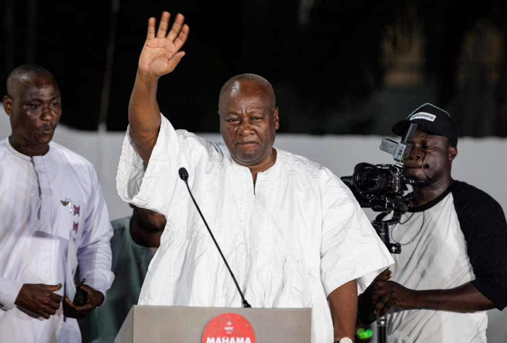 Novozvolený prezident Ghany John Mahama. FOTO: Reuters