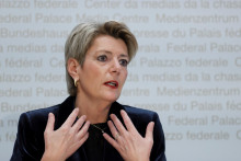 Švajčiarska ministerka financií Karin Kellerová-Sutterová. FOTO: Reuters