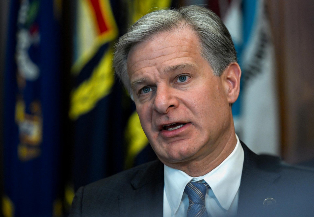 Šéf amerického Federálneho úradu pre vyšetrovanie Christopher Wray. FOTO: Reuters