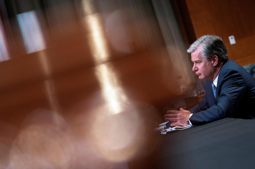 Riaditeľ amerického Federálneho úradu pre vyšetrovanie (FBI) Christopher Wray. FOTO: REUTERS