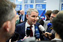 Björn Höcke bol opätovne zvolený za predsedu AfD v nemeckej spolkovej krajine Durínsko. FOTO: Reuters