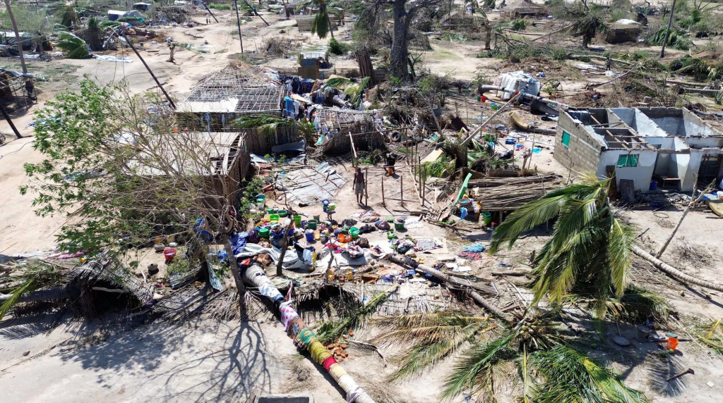 Cyklón Chido sa dostal až na pobrežie afrického štátu Mozambik. FOTO: Reuters/Unicef ​​Mozambique