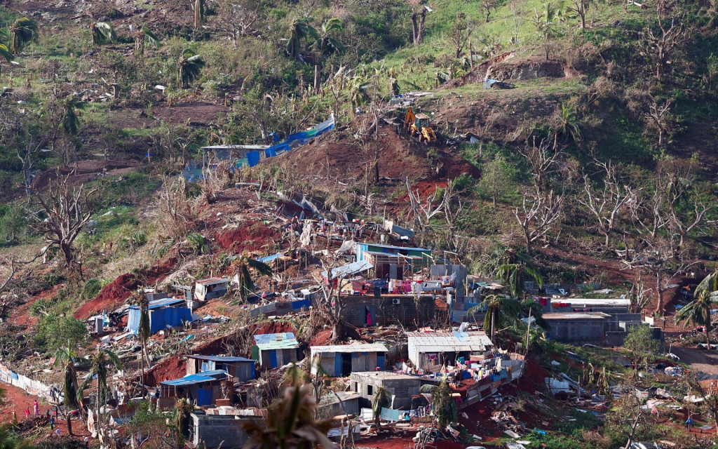 Škody na Mayotte po prechode cyklónu Chido sú podľa ministerstva vnútra veľké. FOTO: Reuters