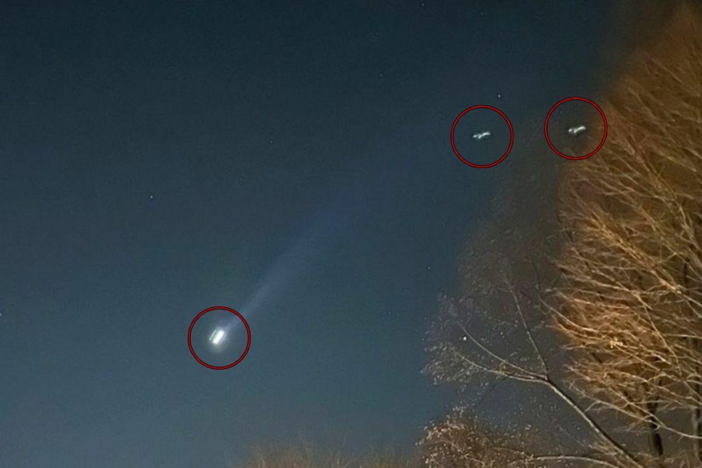 &Uacute;dajn&eacute; drony pozorovan&eacute; na americk&yacute;m &scaron;t&aacute;tom New Jersey. FOTO: Reprofoto