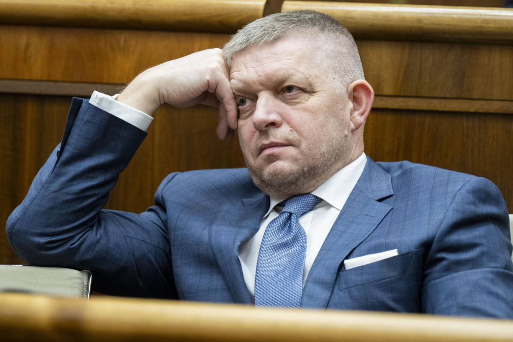 Premiér Robert Fico. FOTO: TASR/Jakub Kotian