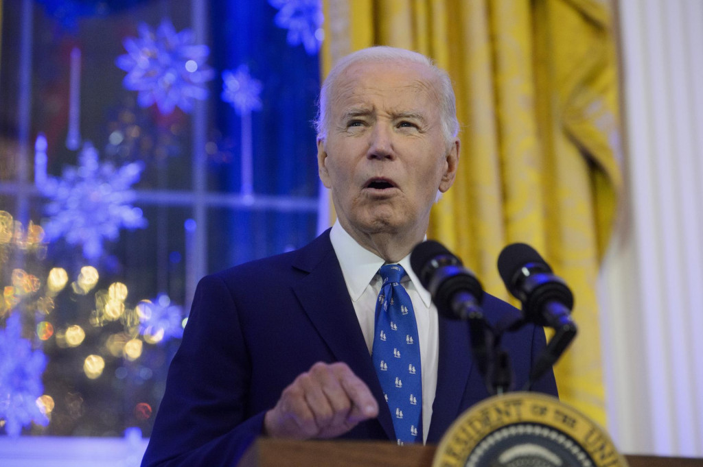 Americký prezident Joe Biden hovorí. FOTO: TASR/AP