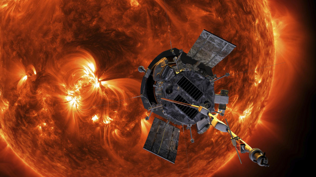 Na umeleckej snímke sonda Parker Solar Probe amerického Národného úradu pre letectvo a vesmír (NASA). FOTO: TASR/AP
