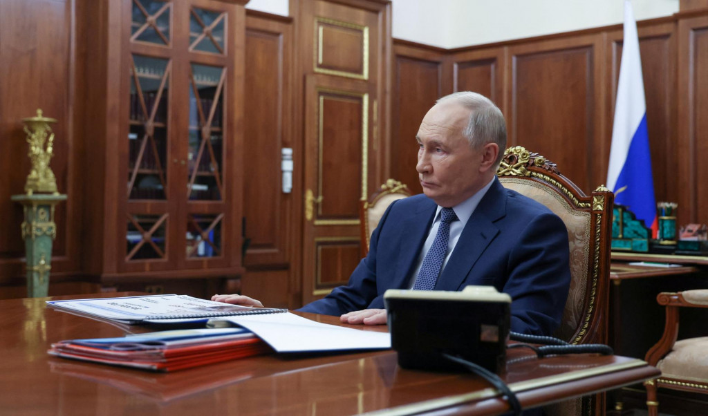 Ruský prezident Vladimir Putin. FOTO: Sputnik/Alexander Kazakov/Pool via REUTERS