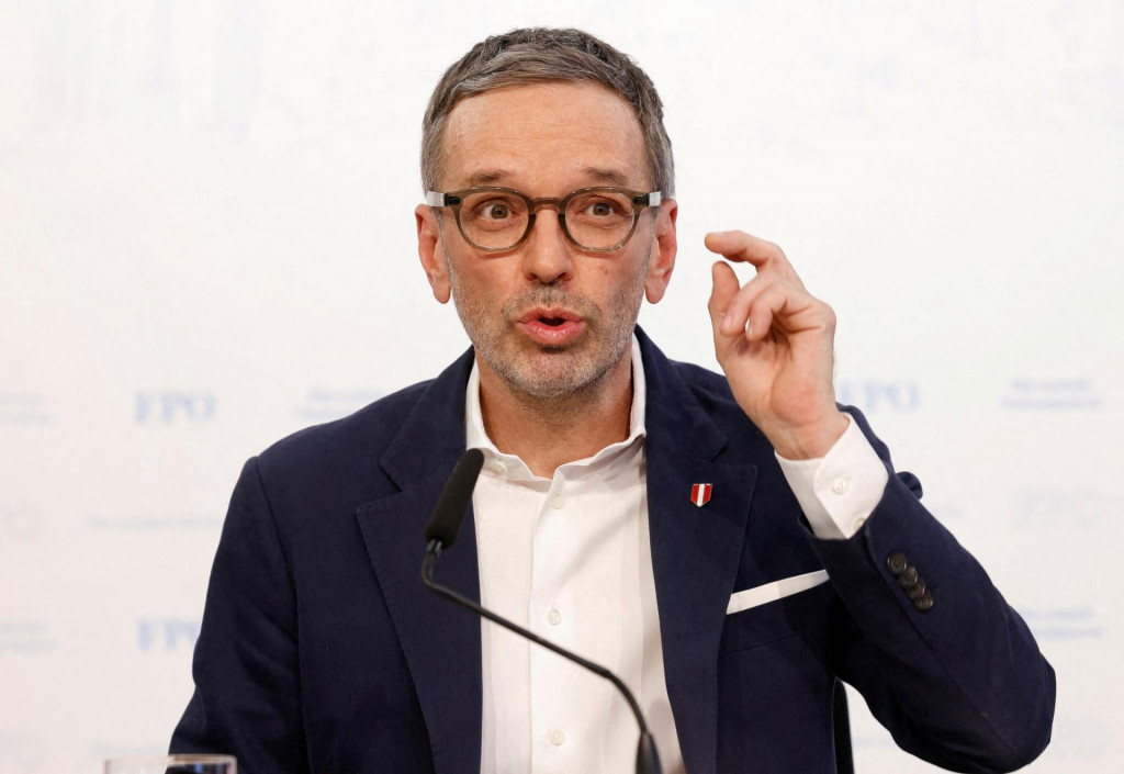 Predseda Rakúskej Strany slobody (FPÖ) Herbert Kickl. FOTO: Reuters