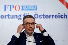 Líder Slobodnej strany Rakúska (FPÖ) Herbert Kickl. FOTO: Reuters