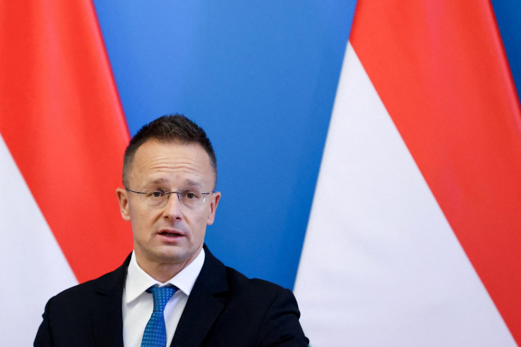 Maďarský minister zahraničných vecí a vonkajších ekonomických vzťahov Péter Szijjártó. FOTO: Reuters