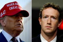 Donald Trump a Mark Zuckerberg. FOTO: Reuters