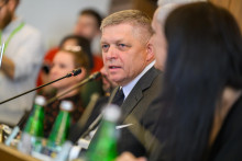 Na snímke predseda vlády Robert Fico (SMER-SD) počas Výboru pre európske záležitosti. FOTO: TASR/Jaroslav Novák