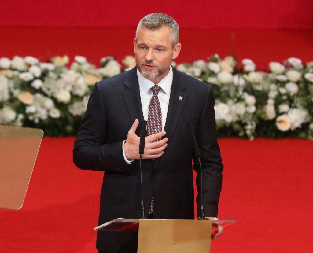 Na snímke prezident Peter Pellegrini. FOTO: Peter Mayer