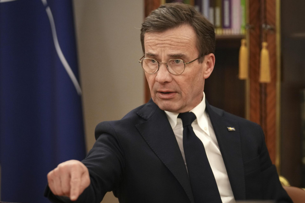 Švédsky premiér Ulf Kristersson. FOTO: TASR/AP