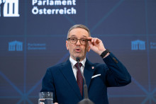 Predseda FPÖ Herbert Kickl. FOTO: Reuters