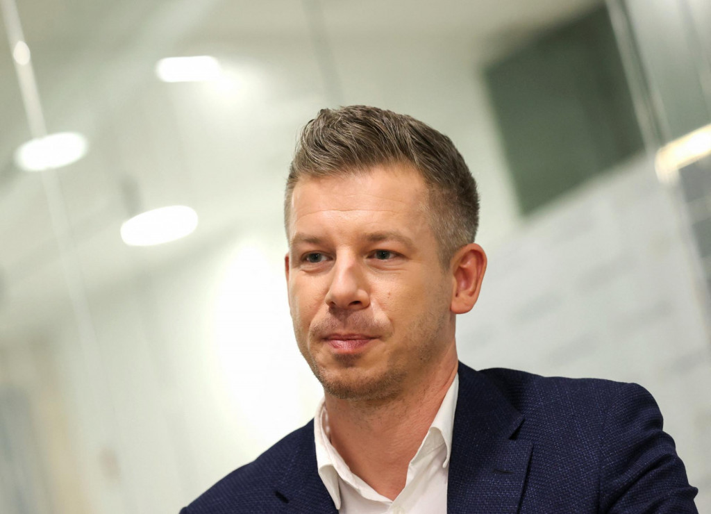 Líder mimoparlamentnej strany TISZA Péter Magyar. FOTO: Reuters