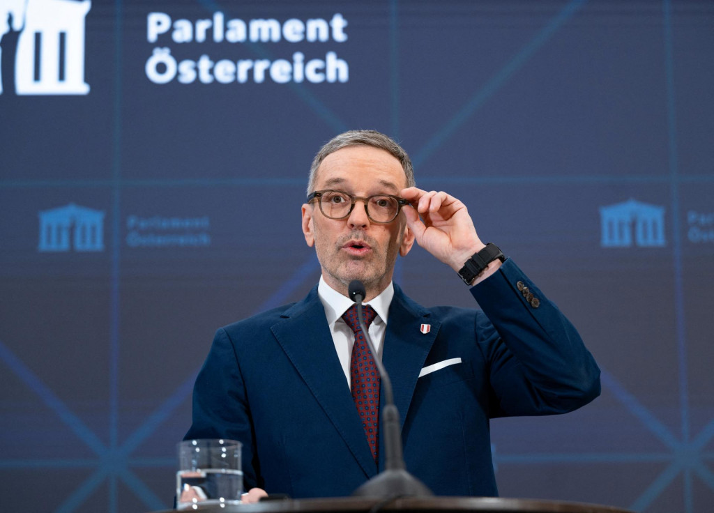 Predseda FPÖ Herbert Kickl. FOTO: Reuters