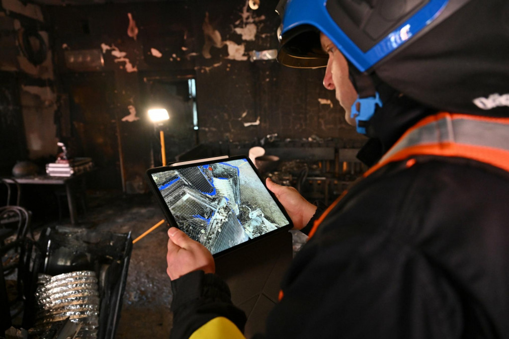 Hasiči v Česku zapojili do zisťovaní škôd aj moderné 3D technológie. Zdroj: X/Hasičský záchranný sbor ČR