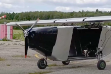 Ruská vojenský transportný dron TraMP (z transport aviation multipurpose platform - transportná letecká viacúčelová platforma). Skratka sa v ruštine píše rovnako ako priezvisko novozvoleného amerického prezidenta Donalda Trumpa. FOTO: Ruský Telegramový účet Ruské Zbrane