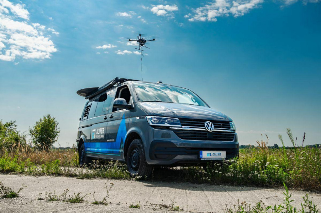 Spoločnosť má v svojom portfóliu aj unikátny dron. FOTO: Aliter Technologies