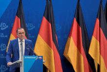 Na snímke spolupredseda Alternatívy pre Nemecko (AfD) Tino Chrupalla. FOTO: Reuters