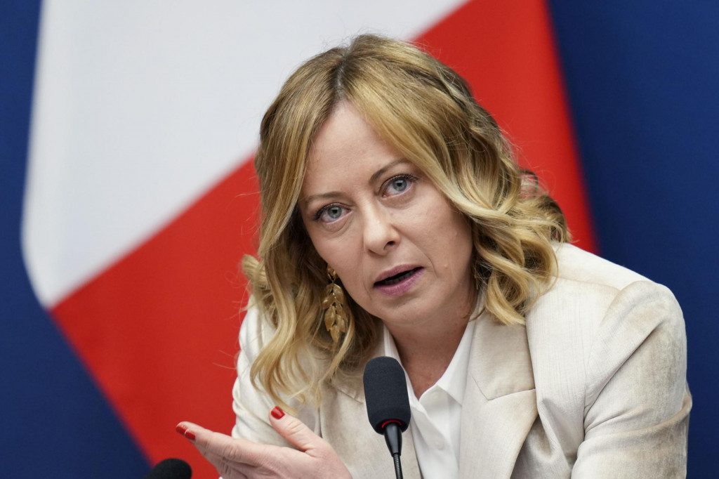 Talianska premiérka Giorgia Meloniová. FOTO: TASR/AP
