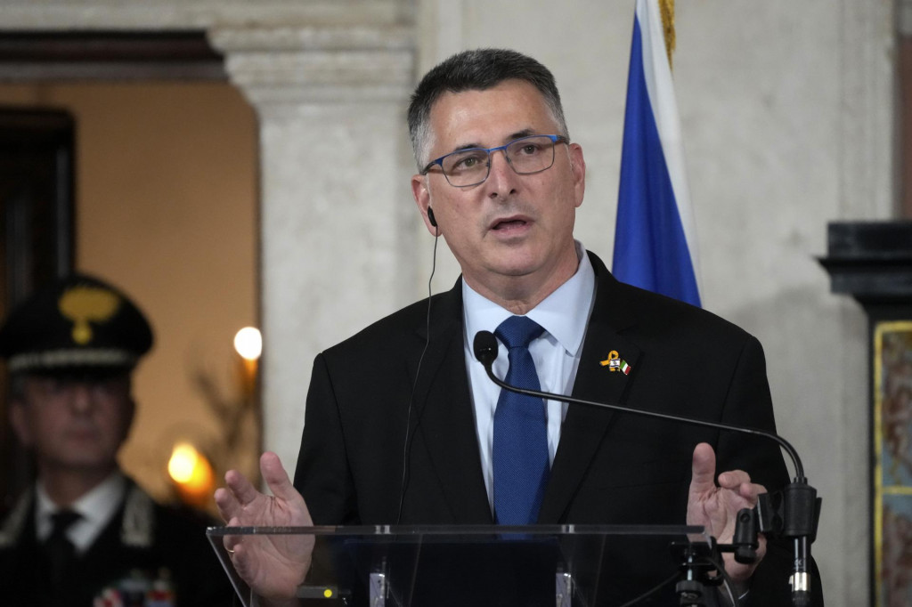 Izraelsk&yacute; minister zahraničn&yacute;ch vec&iacute; Gideon Saar. FOTO: TASR/AP