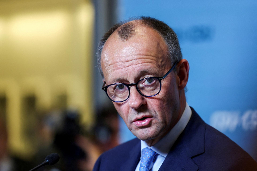 Kandidát nemeckých kresťanských demokratov na kancelára vo februárových voľbách Friedrich Merz. FOTO: Reuters